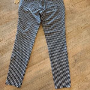 Michael Kors women’s, dark blue gingham plaid pants.